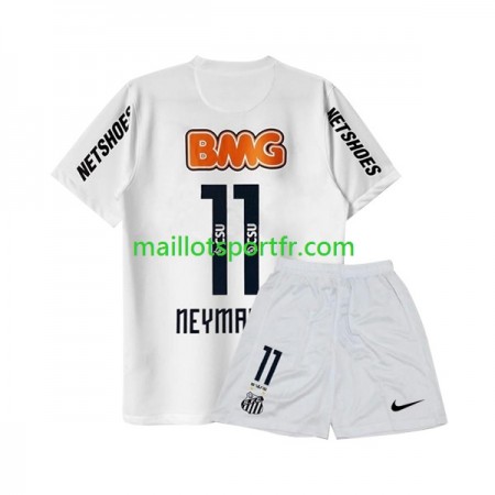 Maillot de Foot Santos FC Neymar JR 11 Retro Enfant Domicile 2011-2012